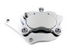 V-Twin - 23-0279 - Chrome Billet Front 4-Piston Left Side Caliper with Bracket