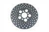 V-Twin - 23-0370 - 10 inch Drilled Front Brake Disc Steel