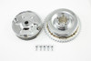 V-Twin - 23-0877 - Rear Mechanical Brake Drum Kit Chrome - Fits 1937-1948 Harley-Davidson UL, 1936-1940 EL, 1947-1957 FL