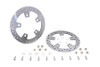 V-Twin - 23-0900 - Duro 11.8 inch Drilled Front Brake Disc Set Stainless Steel