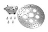 V-Twin - 23-0989 - Chrome Front 4 Piston Caliper and 11-1/2 inch Disc Kit