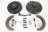 V-Twin - 23-1002 - Front Brake Backing Plate Kit Black - Fits 1969-1971 Harley-Davidson FL