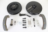 V-Twin - 23-1002 - Front Brake Backing Plate Kit Black - Fits 1969-1971 Harley-Davidson FL