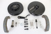 V-Twin - 23-1002 - Front Brake Backing Plate Kit Black - Fits 1969-1971 Harley-Davidson FL