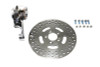 V-Twin - 23-1150 - Chrome Rear Single Piston Caliper and 11-1/2 inch Disc Kit