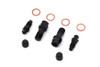 V-Twin - 23-1152 - FLT Front Caliper Bleeder Screw Kit Black
