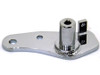 V-Twin - 23-1209 - Brake Pedal Mount Plate Chrome - Fits 1990-1999 Harley-Davidson FXST