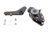 V-Twin - 23-1431 - Rear Black 1 Piston Banana Caliper Kit with Bracket - Fits 1973-1980 Harley-Davidson FL, FX