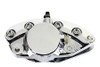 V-Twin - 23-1546 - Chrome Front 1 Piston Banana Caliper - Fits 1973-1984 Harley-Davidson FL (early 1984), 1973 XL, XLCH, FX
