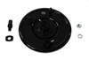 V-Twin - 23-3077 - Front Mechanical Brake Backing Plate Black - Fits 1941-1948 Harley-Davidson UL, 1941-1957 G, 1941-1948 FL, EL