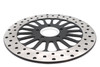 V-Twin - 23-9636 - 11-1/2 inch King Spoke Rear Brake Disc Black