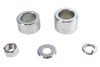 V-Twin - 2337-5 - Front Axle Spacer Kit Smooth Style Chrome