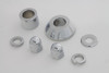 V-Twin - 2389-7 - Front Axle Spacer Kit Smooth Style Chrome