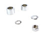 V-Twin - 2391-7 - Front Axle Spacer Kit Smooth Style Chrome
