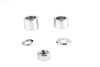 V-Twin - 2391-7 - Front Axle Spacer Kit Smooth Style Chrome