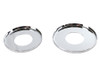 V-Twin - 24-0114 - Upper and Lower Chrome Dust Shields