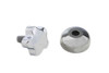 V-Twin - 24-0207 - Chrome Fork Damper Knob with Cover - Fits 1948-1959 Harley-Davidson FL
