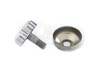 V-Twin - 24-0207 - Chrome Fork Damper Knob with Cover - Fits 1948-1959 Harley-Davidson FL