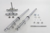 V-Twin - 24-0761 - 41mm Wide Glide Fork Assembly with Chrome Sliders