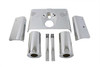 V-Twin - 24-0838 - Triple Tree Cover Kit Chrome - Fits 1986-2017 Harley-Davidson FLST
