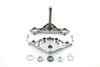 V-Twin - 24-1314 - Replica Forged Steel Triple Tree Set Polished - Fits 2009-2013 Harley-Davidson FLT