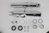 V-Twin - 24-1321 - Chrome Fork Dress Up Kit - Fits 2008-2013 Harley-Davidson FLT, FLHT, FLHR