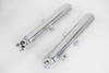 V-Twin - 24-1387 - 41mm Glide Fork Slider Set Polished