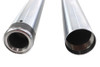 V-Twin - 24-1434 - Hard Chrome 49mm Fork Tube Set +2 Over Stock