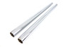 V-Twin - 24-1436 - Hard Chrome 49mm Fork Tube Set +6 Over Stock
