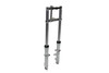 V-Twin - 24-1527 - Fork Assembly with Chrome Sliders 4 inch Over Stock - Fits 1980-1983 Harley-Davidson FX
