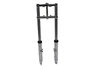 V-Twin - 24-1545 - Fork Assembly with Chrome Sliders 12 inch Over Stock - Fits 1984-1999 Harley-Davidson FXST