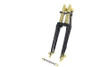 V-Twin - 24-1578 - 22 inch Spring Fork Kit Black with Brass Accents - Fits 1970-1984 Harley-Davidson FX, 1941-1984 FL, 1986-2017 FXST, FLST, 1936-1952 EL