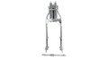 V-Twin - 24-1782 - 18 inch Spring Fork Kit Chrome - Fits 1970-1984 Harley-Davidson FX, 1941-1984 FL, 1986-2017 FXST, 1936-1952 EL