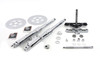 V-Twin - 24-2120 - Fork Assembly with Chrome Sliders - Fits 1986-1999 Harley-Davidson FLST