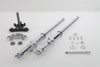V-Twin - 24-8567 - 35mm Fork Assembly with Chrome Sliders Dual Disc