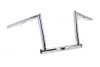 V-Twin - 25-0181 - 12 inch ChiZeled Z-Bar Handlebar Chrome