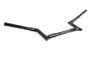 V-Twin - 25-1201 - 8 inch Black Z-Bar Handlebar with Indents