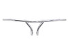 V-Twin - 25-1842 - 10 inch Chrome Curved Riser Handlebar with Indents