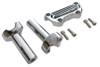 V-Twin - 25-2116 - 4-1/4 inch Straight Riser Kit Chrome - Fits 1984-2006 Harley-Davidson FXST, 1980-1984 FX