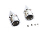 V-Twin - 2536-2 - Front Axle Nut Cap Set Pike Style