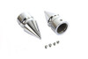 V-Twin - 2536-2 - Front Axle Nut Cap Set Pike Style