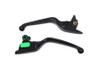 V-Twin - 26-0001 - Matte Black Smooth Wide Hand Lever Set