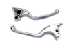 V-Twin - 26-0002 - Chrome 3-Slot Wide Hand Lever Set - Fits 2015-2017 Harley-Davidson FXSB, FLSTC, FLSTF, FLSTN
