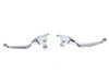 V-Twin - 26-0004 - M8 Chrome Wide Hand Lever Set - Fits 2017-2020 Harley-Davidson FLT