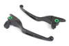 V-Twin - 26-0008 - M8 Matte Black 3-Slot Hand Lever Set - Fits 2017-2020 Harley-Davidson FLT