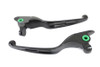 V-Twin - 26-0008 - M8 Matte Black 3-Slot Hand Lever Set - Fits 2017-2020 Harley-Davidson FLT