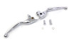 V-Twin - 26-0009 - Chrome 3-Slot Wide Hand Lever Set - Fits 2014-2016 Harley-Davidson FLT