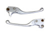 V-Twin - 26-0115 - Chrome Adjustable Hand Lever Set - Fits 1996-2012 Harley-Davidson FXST, FLST, FLT
