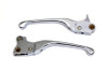 V-Twin - 26-0115 - Chrome Adjustable Hand Lever Set - Fits 1996-2012 Harley-Davidson FXST, FLST, FLT