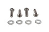 V-Twin - 26-0400 - Clutch Lever Clamp Screw Kit Chrome - Fits 1982-1994 Harley-Davidson FXR, 1984-1995 FXST, 1982-1984 FX, FL, 1986-1995 FLST, 1982-1995 XL, 1991-1995 FXD